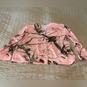 Real tree pink camo performance top- size XL